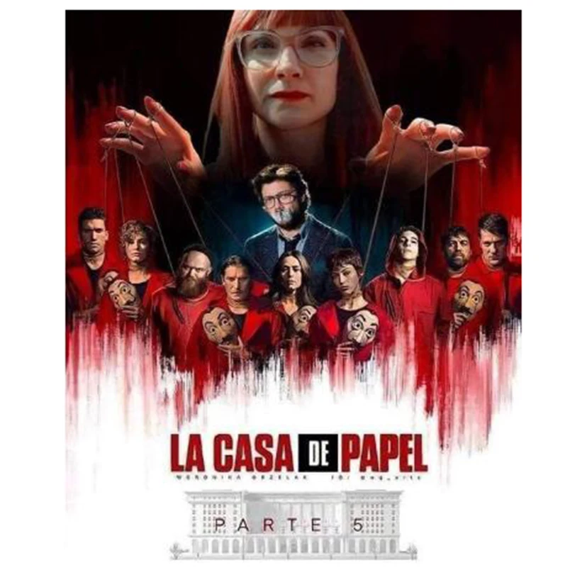 

DIY Diamond Painting La Casa De Papel Spain Suspenseful TV Series Money Heist Embroidery Mosaic Picture Home Decor Art AA0429