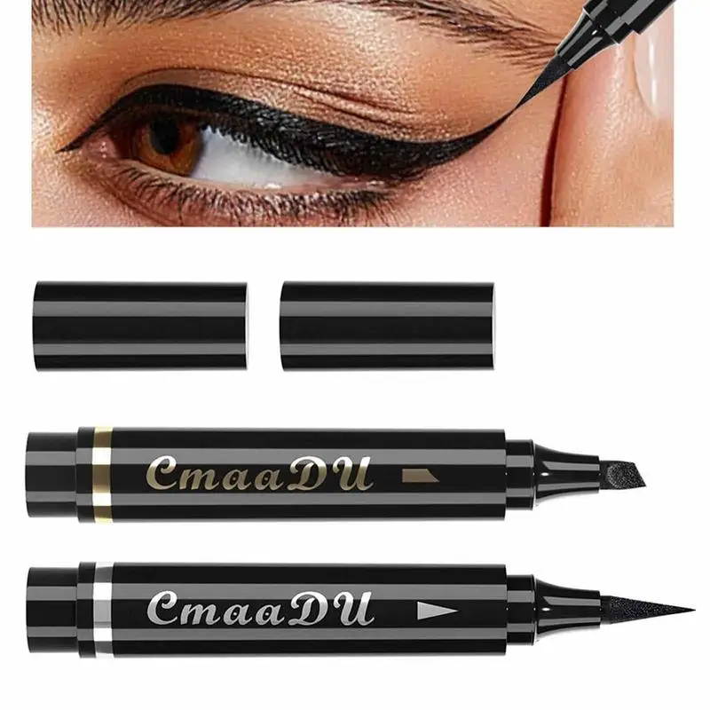 

Eyeliner Stamp Eyeliner Pen Black Quick Dry Long Lasting Liquid Eyeliner Pencil Easily Draw Eye Curves Waterproof Eye Makeup Pen