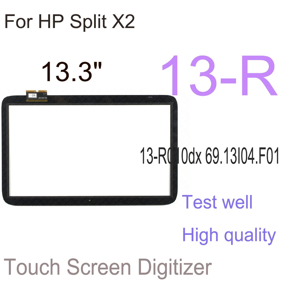 

AAA+ 13.3" Touch Digitizer For HP Split X2 13R 13-R010dx 69.13I04.F01 Touch Screen Digitizer Outer Glass Panel Replacement