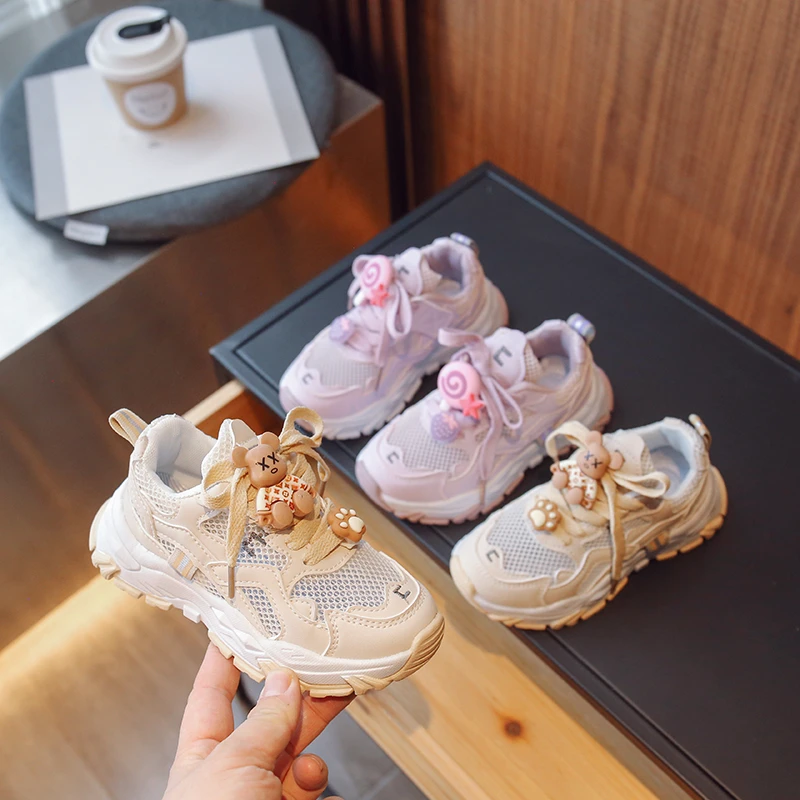 

Children Sneakers Baby Girls Breathable Mesh Sports Tennis for Kids Boys Outdoor Running Casual Shoes Cute Non-slip Toddler Shoe