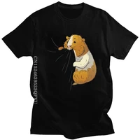 fashion guinea pig hungry nabbling pet owner tshirts men vintage animal t shirt casual tee cotton oversized tshirts