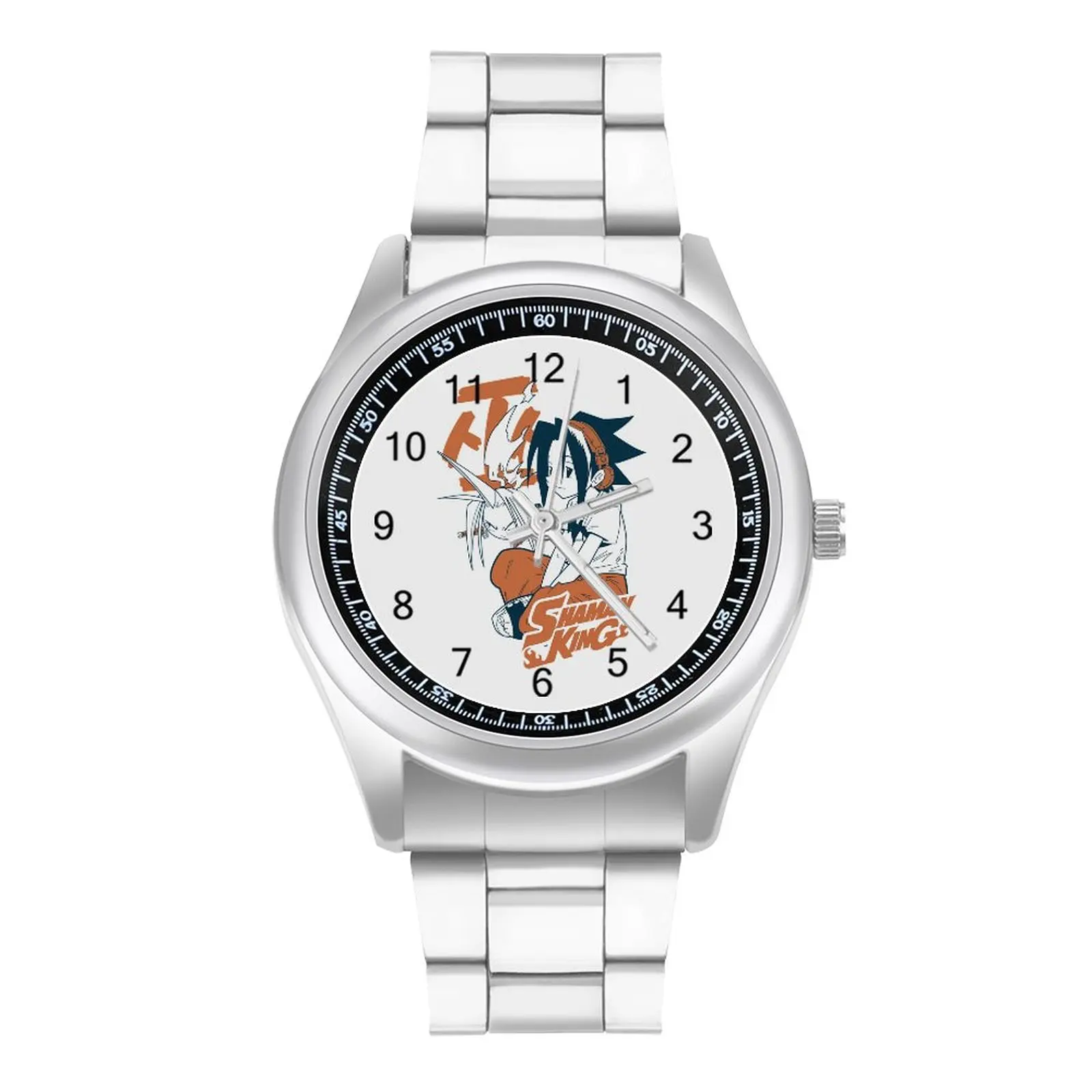 

Shaman King Yoh Asakura And Amidamaru Quartz Watch Otaku Mecca Anime Amidamaru Soul Steel Design Wrist Watch Outdoor Wristwatch