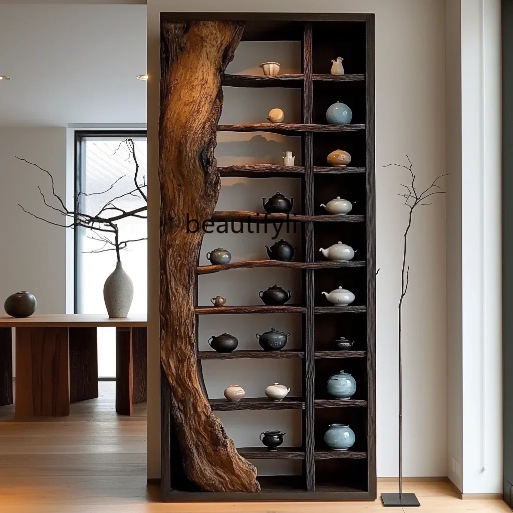 Ваби Песок Ветер Средневековая Полка Чайная Комната Дуо Павильон Массив Дерева