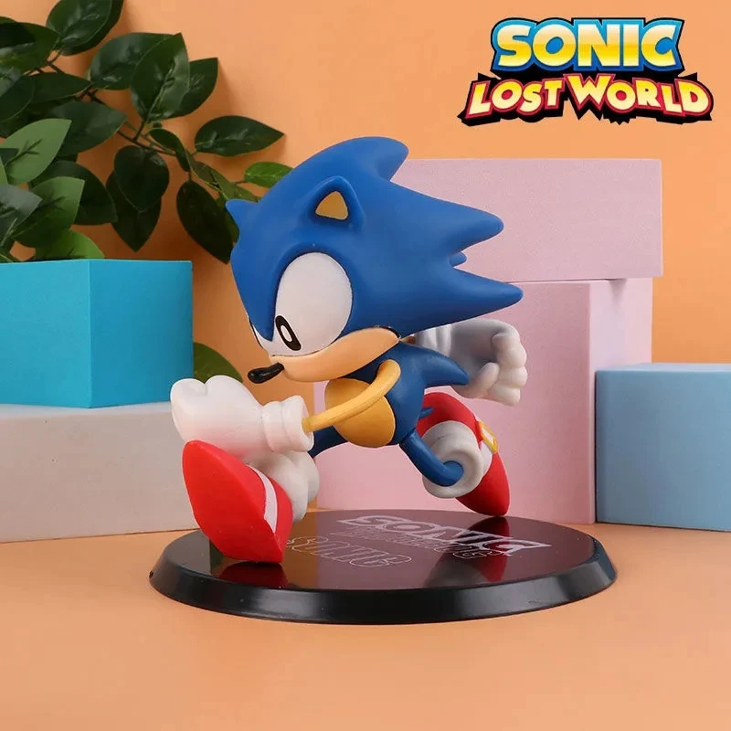 Детские игрушки из аниме Sonic super sonic, периферийная ручная работа, Набор Кукла мышка, украшение для автомобиля, модель шасси