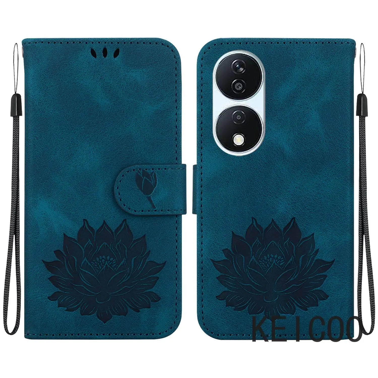 Для Honor X6b X7b X7 X8 X8b 8X 8C X9 X9b X9c 50 X60i Plus 5G анти-падение с тиснением откидная крышка