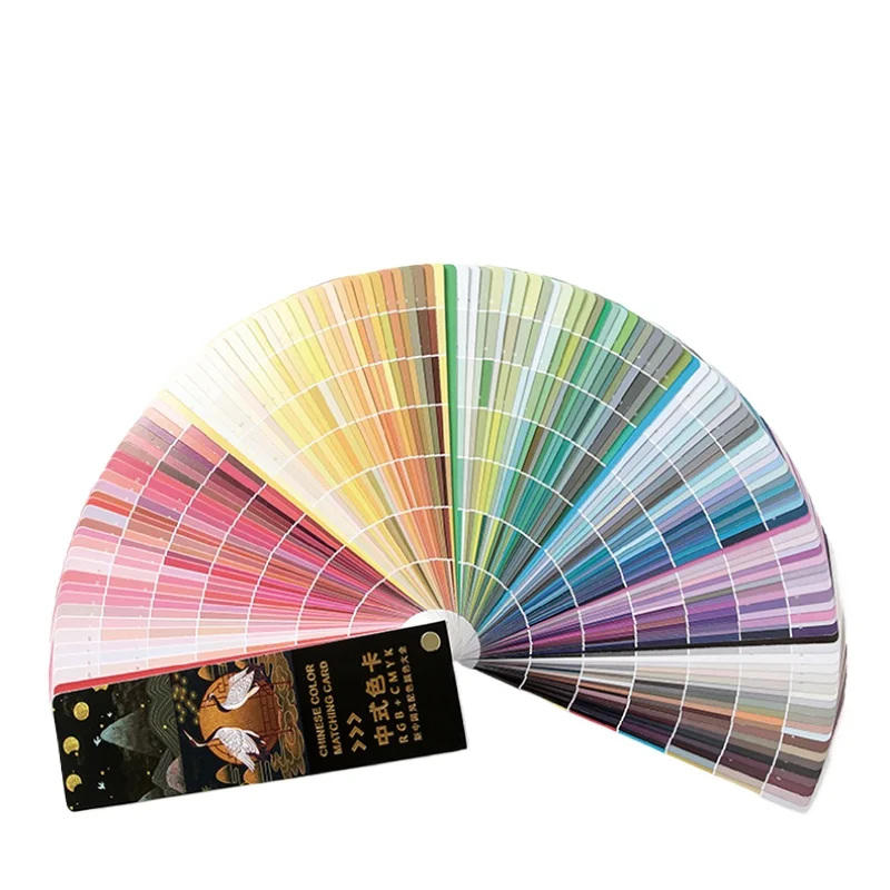 Новая Китайская традиционная цветная карточка Хроматография печать образец