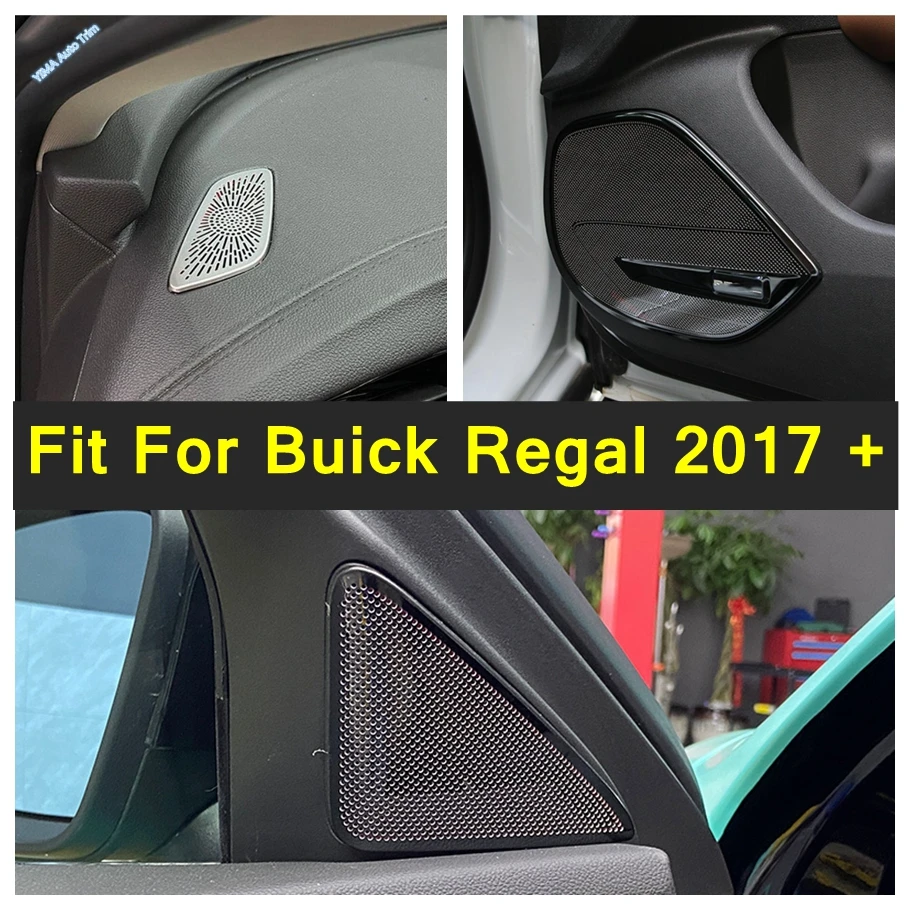 

Car Door Loudspeaker Net Dashboard Audio Horn Accessories Fit For Buick Regal 2017 - 2021 A Pillar Triangle Tweeter Cover Trim