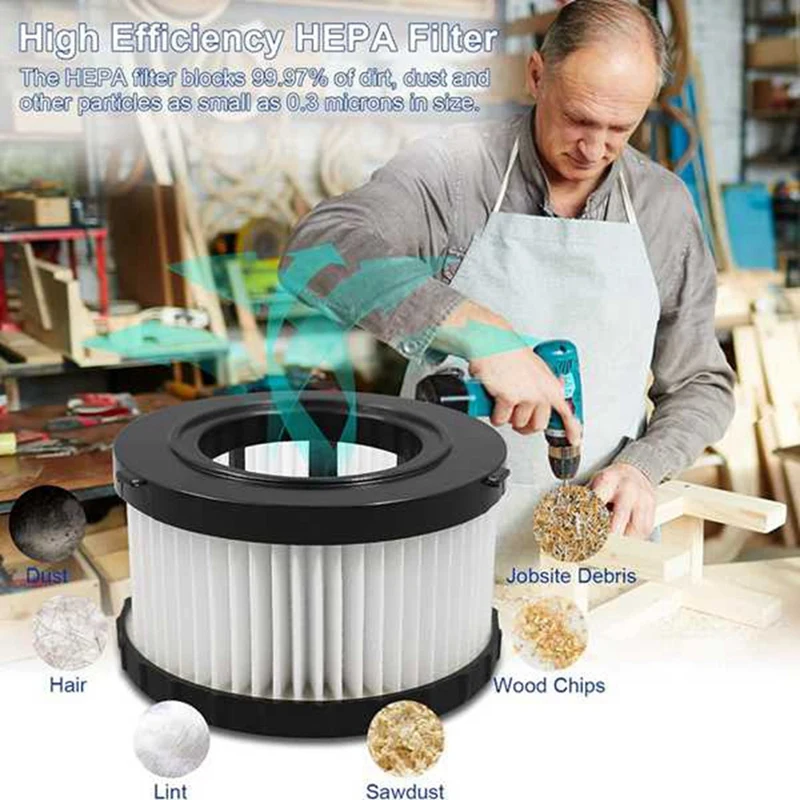 8 шт. DC5151H сменный HEPA-фильтр для Dewalt DC515 DCV517 DCV517B пылесос влажной и сухой уборки