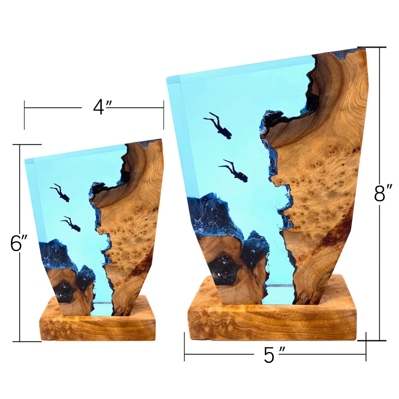 Лампа для сна из эпоксидной смолы подводное плавание океан эпоксидная ночная