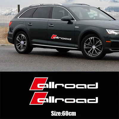 

Наклейки на двери Allroad для Audi Sline RS Quattro A4 A6, 2 шт.