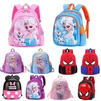 new kids school bag funny cartoon frozen elsa anna pattern boys girls childrens backpack mickey child backpack spiderman bags