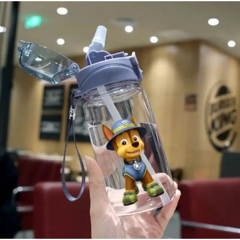Детская бутылка для воды Paw Patrol, 550 мл, с соломинкой, герметичная, для малышей, для мальчиков и девочек, для путешествий, школы, спорта (art.: 3920d8a1a36cd) - 3920d8a1a36cd