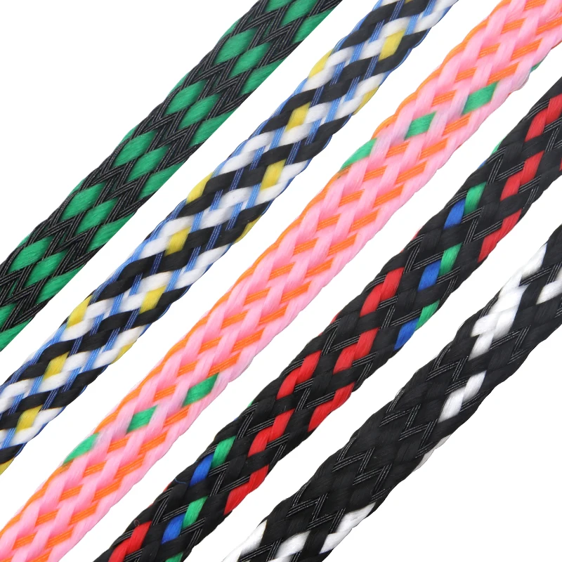 1M/10M Expanded Braid Sleeve 4 8 12mm PP Cotton Mixed PET Yarn Soft Wire Wrap Insulated Cable Line Protection Sheath - купить по