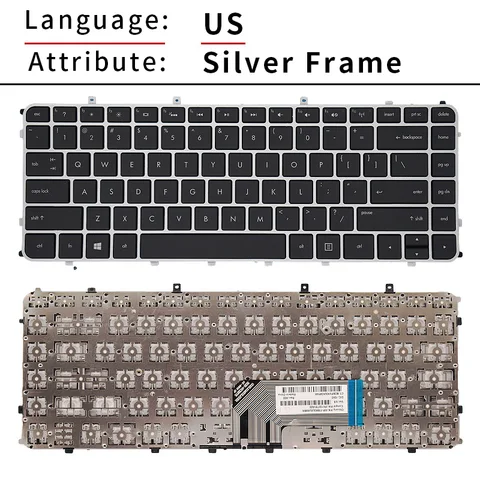 US/RU Новая русская клавиатура для ноутбука HP Envy 4 4-1000 envy6 6-1000 1015 1214TX ENVY4-1200 RU, Черная