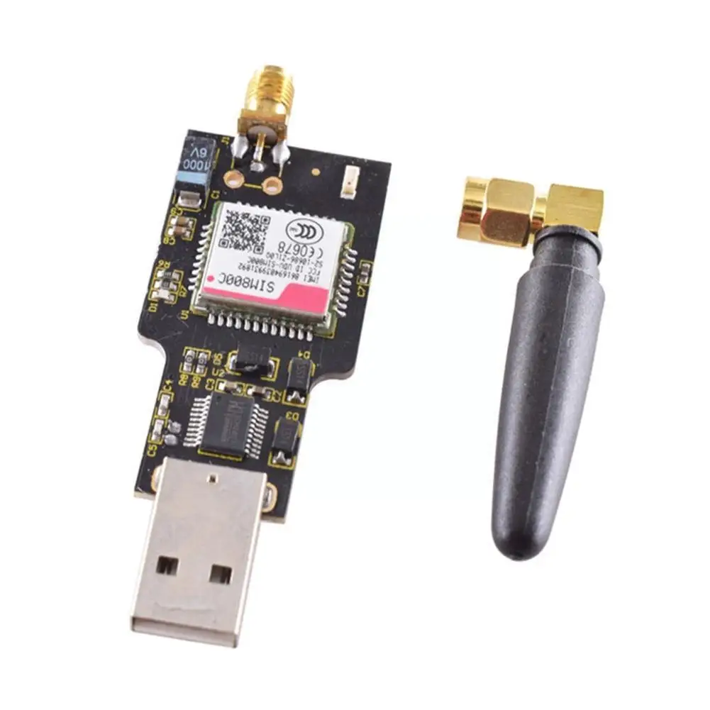 

For Am-016 Usb To Gsm Module Quad-band Gsm/gprs Sim800c Sms With Send/receive Bluetooth R7v1