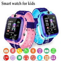 q12 smart watches for kids pink blue children smartwatch sos cell phone bracelet with sim card photo waterproof ip67 watch gift