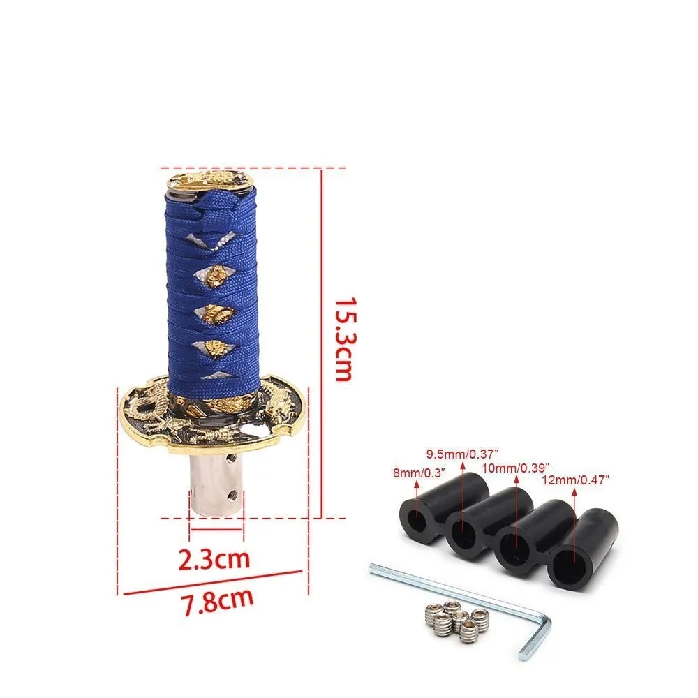 Универсальный JDM самурайский меч Ручка Переключения 100 мм Катана нож ручка