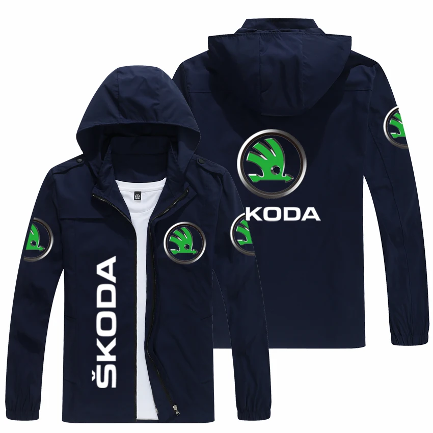 

Куртка мужская демисезонная с капюшоном и логотипом SKODA, 2022