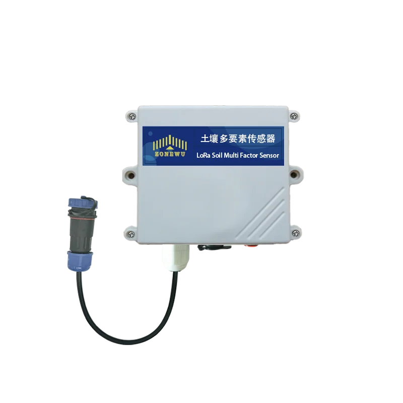Фото Многопараметрический датчик почвы ZONEWU LoRaWAN с батарейным питанием |   Беспроводной мониторинг температуры/влажности/EC/PH/NPK №2