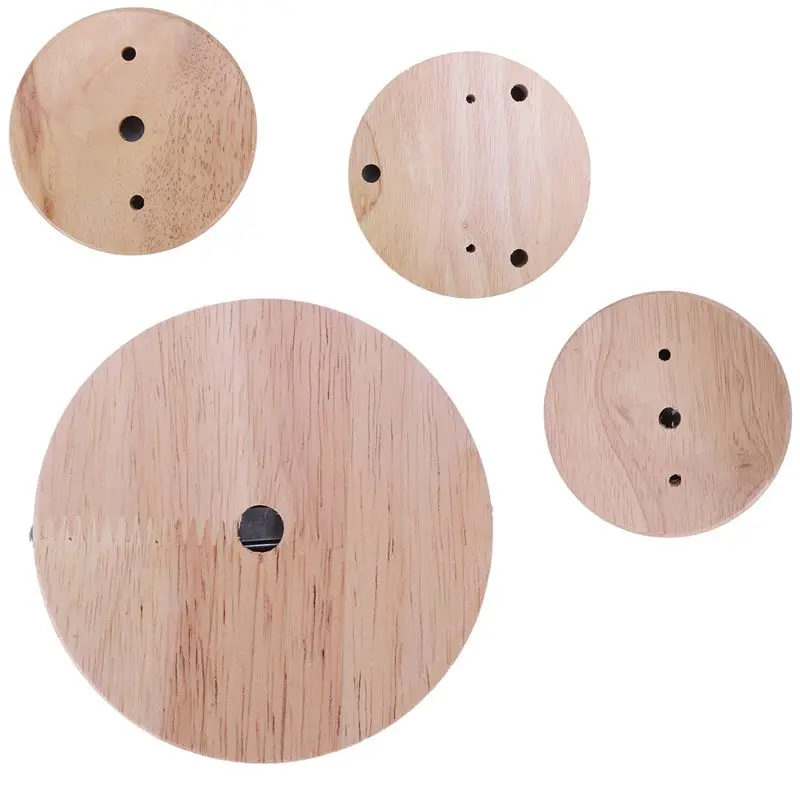 

New-Lamp Base Concise Style Modern Ceiling Plate Wooden Ceiling Holder E27 Lamp Fitting Chandelier Base DIY Lighting Accessories