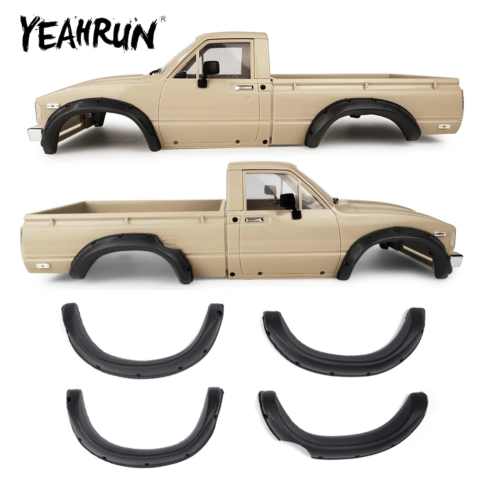 

Резиновые вспышки для крыльев YEAHRUN 4 шт. для радиоуправляемых моделей автомобилей на гусеничном ходу TF2 1/10, детали для обновления кузова