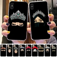 yinuoda muslim islamic gril eyes phone case for iphone 11 12 13 mini pro xs max 8 7 6 6s plus x 5s se 2020 xr case