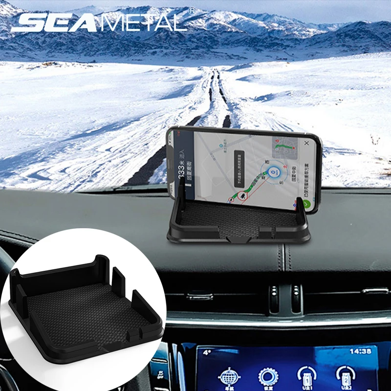 

Auto Phone Holder for Car Interior Anti-Slip Mat Non Slip Sticky Dash Phone Mount Silicone Dashboard Navigation Bracket Pad Mat