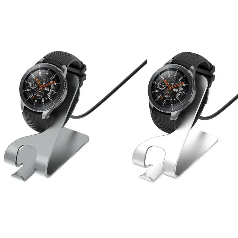 

Серый, длительный срок службы, металлическая Зарядная база для Samsung Galaxy Watch, зарядное устройство для Samsung Gear S3, серебристый, второго поколения