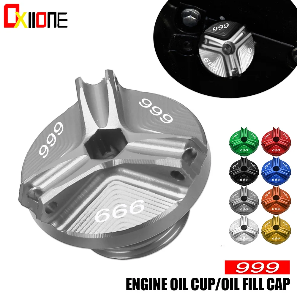 

For DUCATI 999 2000 2001 2002 2003 2004 2005 2006 2007 2008 2009 2010 Motorcycle Aluminum Engine Oil Filler Cup Plug Cover Screw