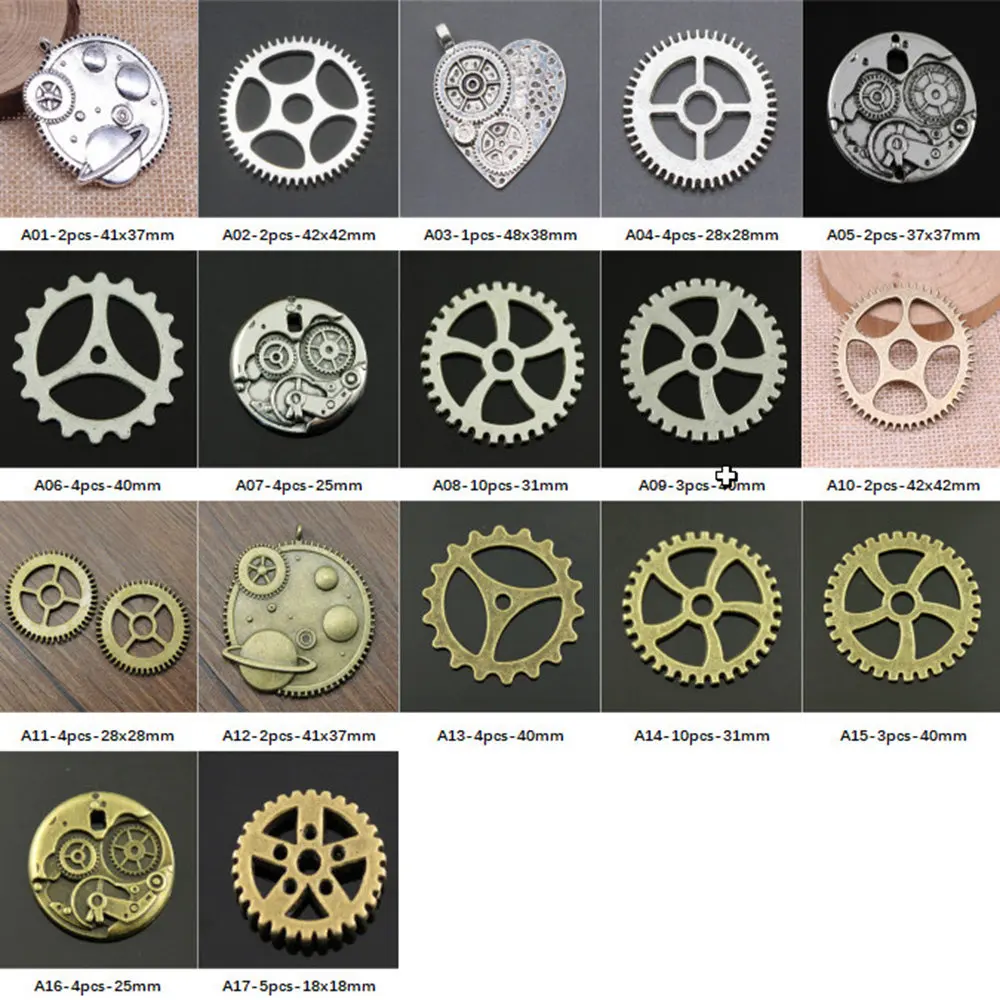 

New Arrival Big Gear Charms For Jewelry Making Gifts For Women
