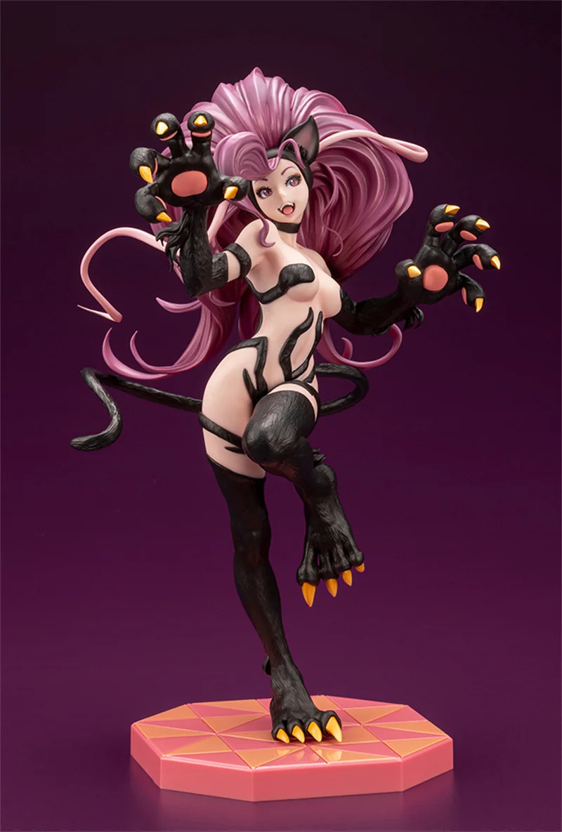 Подлинная фигурка Kotobukiya GAME Pretty Girl Felicia Darkstalkers Bishoujo коллекционные подарки для