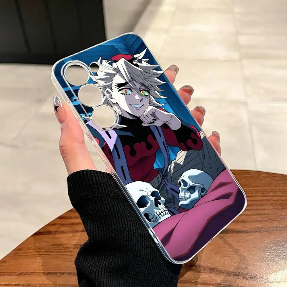 Фото Чехол для телефона Demon Slayer Douma Anime для Samsung A10, 12, 20, 21S, 30, 31, 40, 50, 51, 52, 70, 71, прозрачный чехол. №5