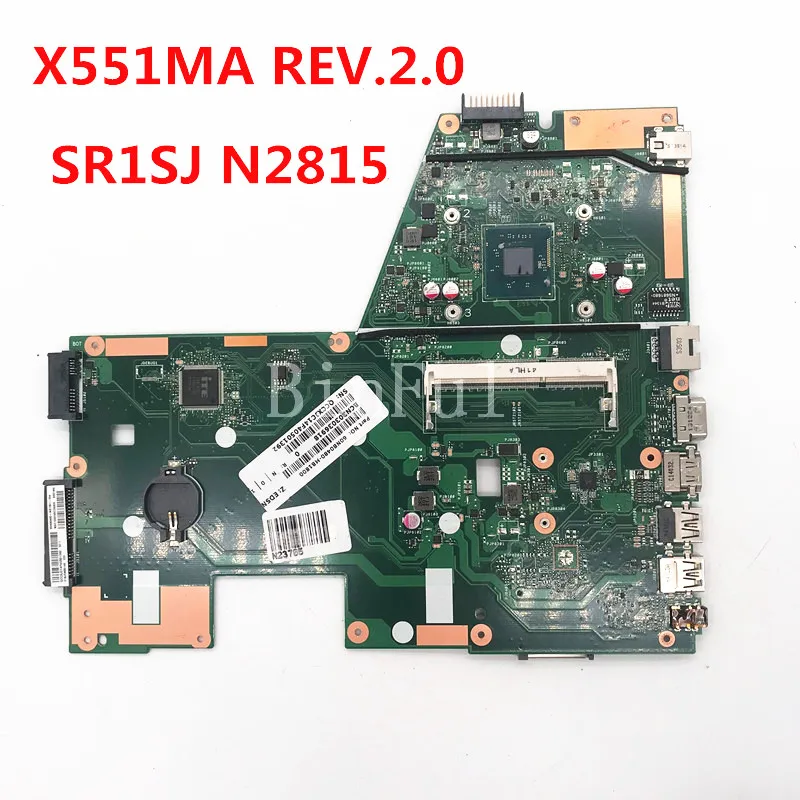 Mainboard For ASUS X551MA REV.2.0 Laptop Motherboard With SR1SJ N2815 CPU Notebook 100% Full Tested Working Well+Free shipping