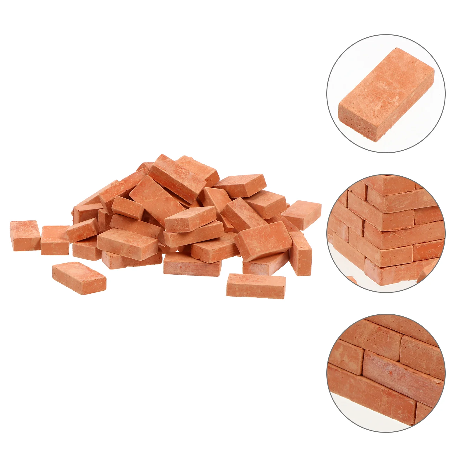 

Bricks Brick Mini Modelwall Miniature Fake Red Tiles Micro Building Small Landscape Accessories Set Roof Decor Floor Tile