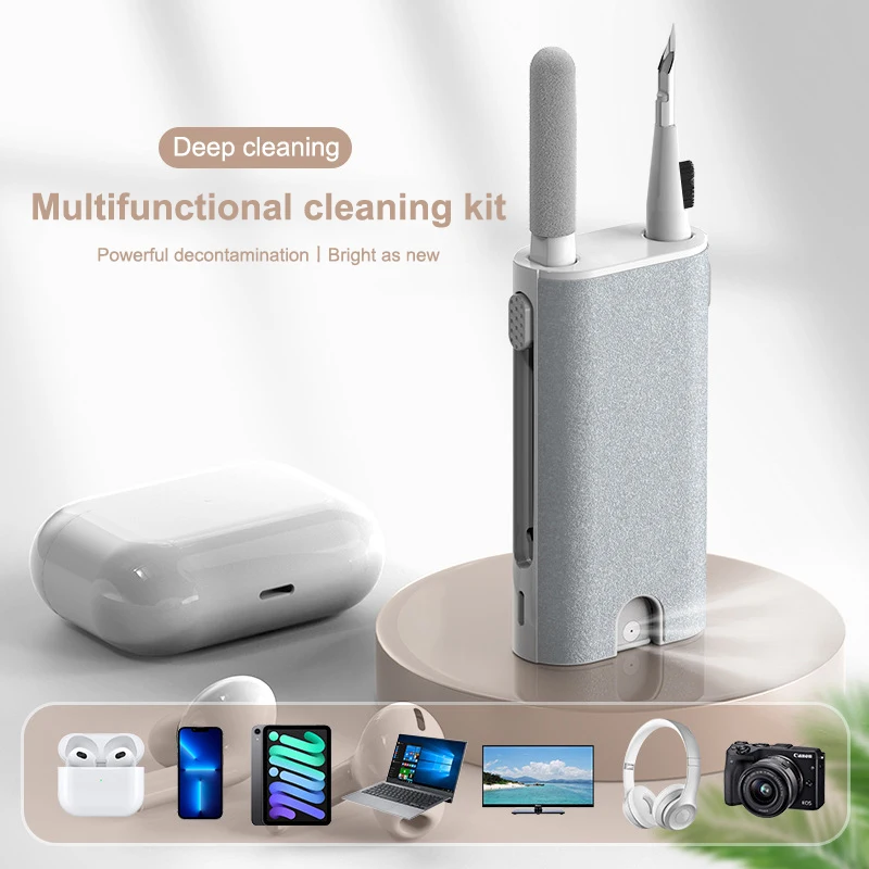 Cleaning Pen For Airpod Pro 5 in 1 Earphone Cleaner Brush Kit Camera Phone Tablet Laptop TV Screen Cleaning Tools Headset