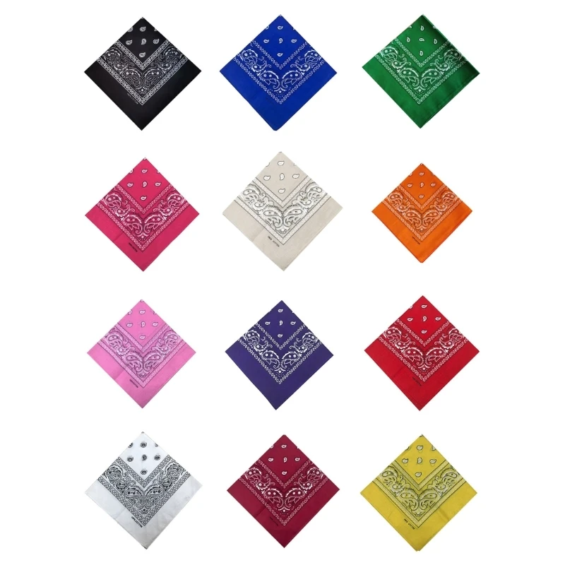 Хлопковые банданы шейный платок практичный шарф головной шарфы в стиле хип-хоп