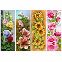diy 5d diamond painting big beauty flowers series full drill square embroidery mosaic art picture of rhinestones home decor gift