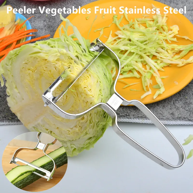 

Peeler Vegetables Fruit Stainless Steel Knife Cabbage Graters Salad Potato Slicer Kitchen Accessories Cooking Tools Wide Mouth