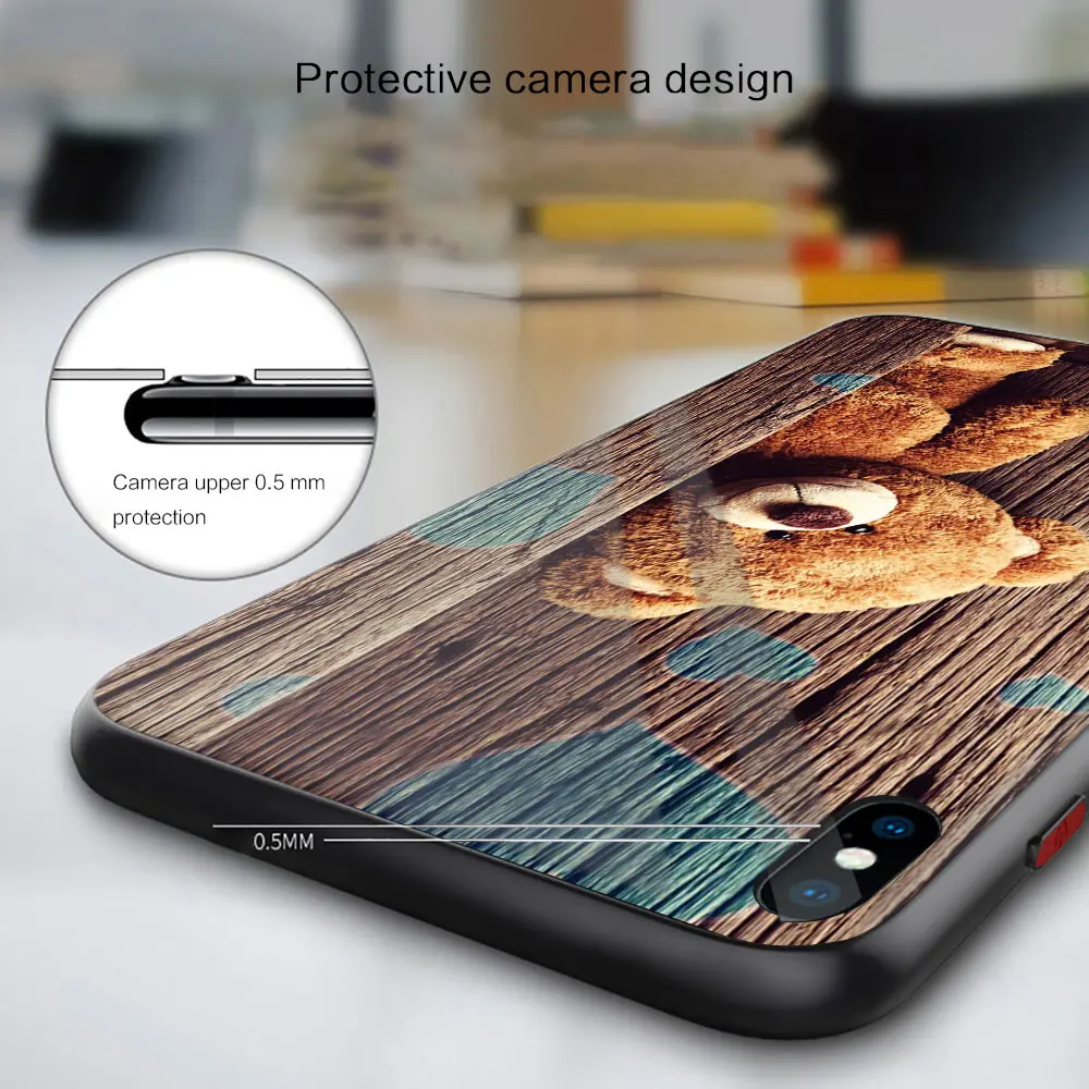 Задняя панель из черного стекла для Honor 50 30 20 10 Lite Pro 10i 20i 9a X9A 8a X8 8X X8A X7A силиконовый