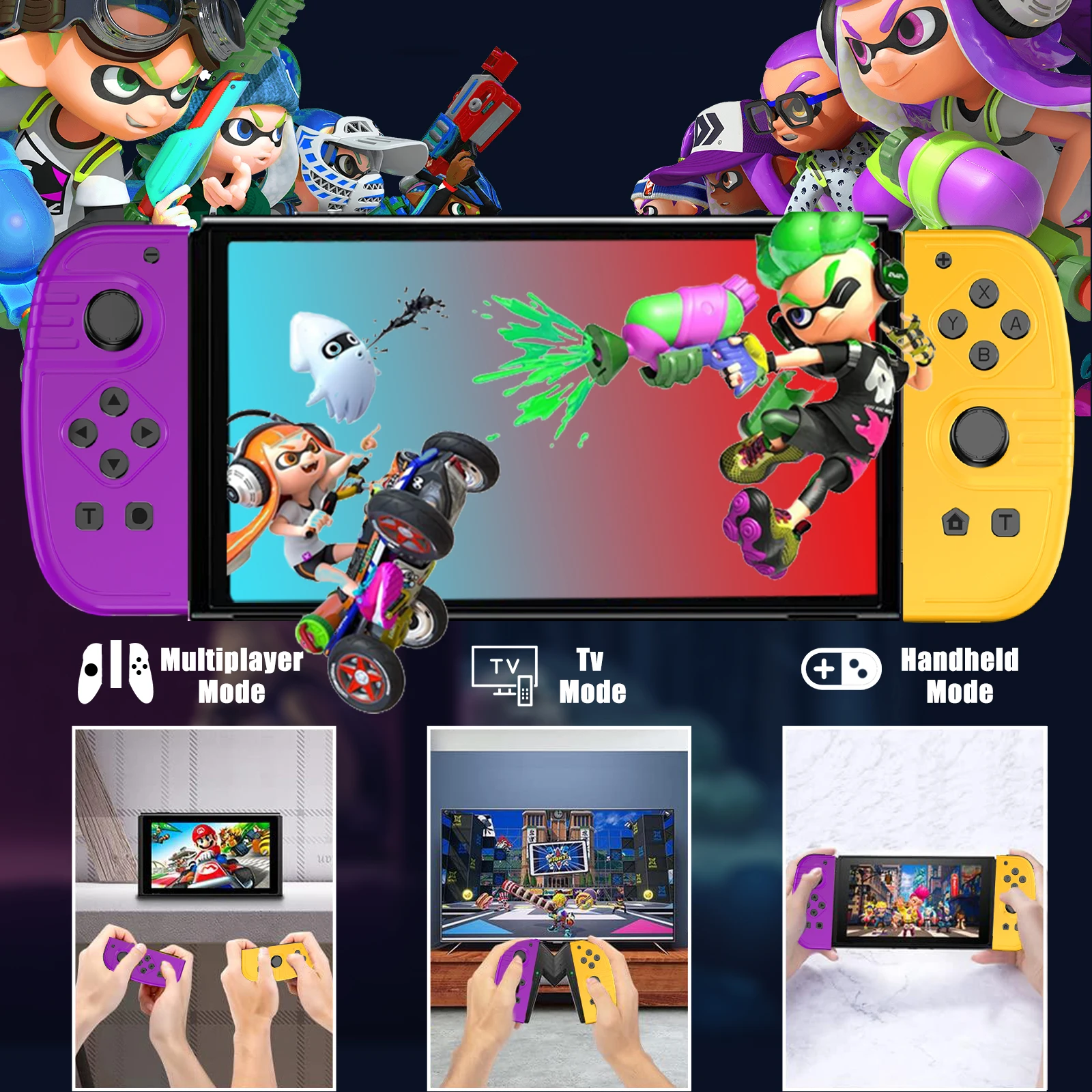 Powtree For Switch Joypad Controller Left & Right Wireless Gamepad For Nintendo Switch Joy Gamepad Console mando para switch