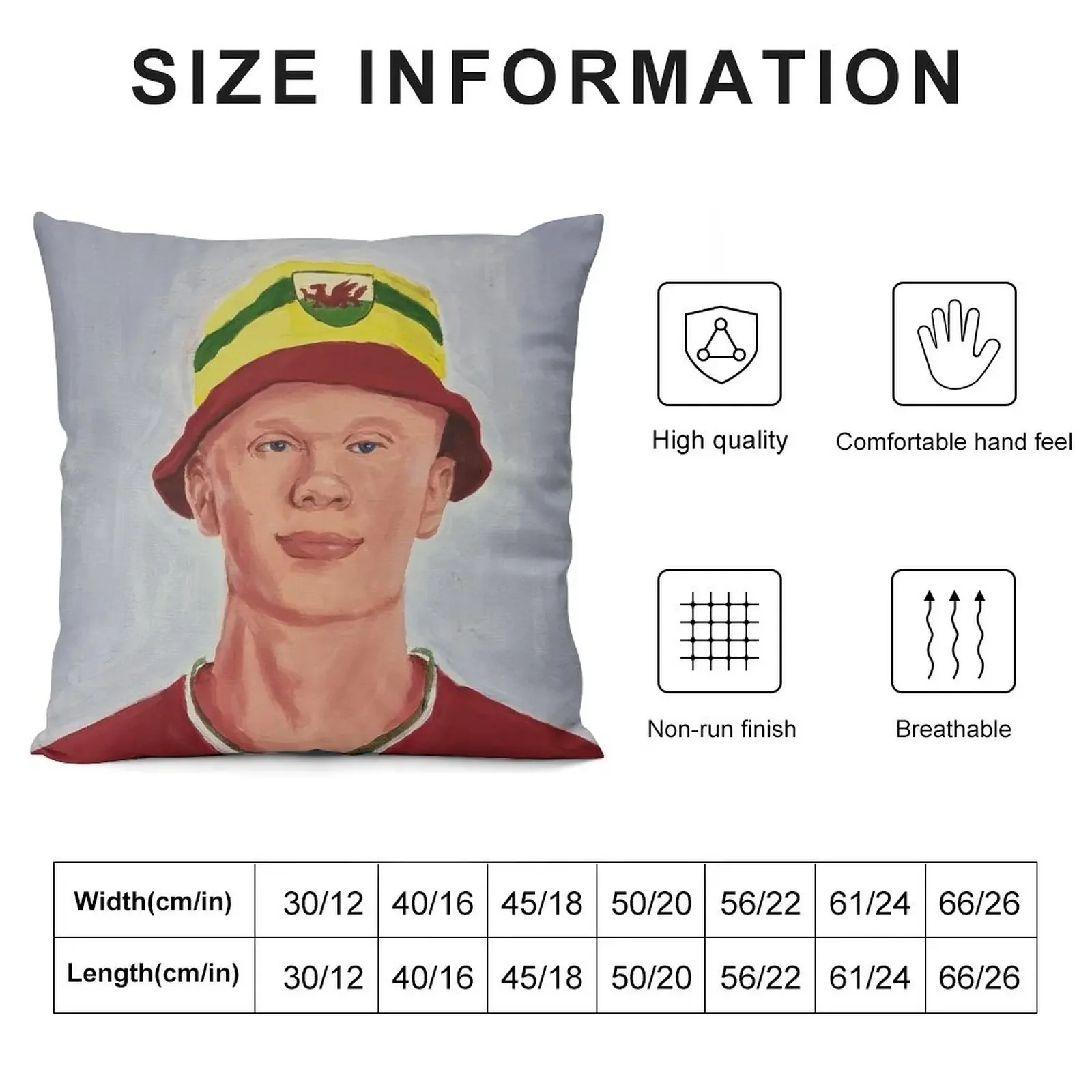 Эрлинга Гаанландия Уэльс футбольный фанат декоративная подушка чехол для