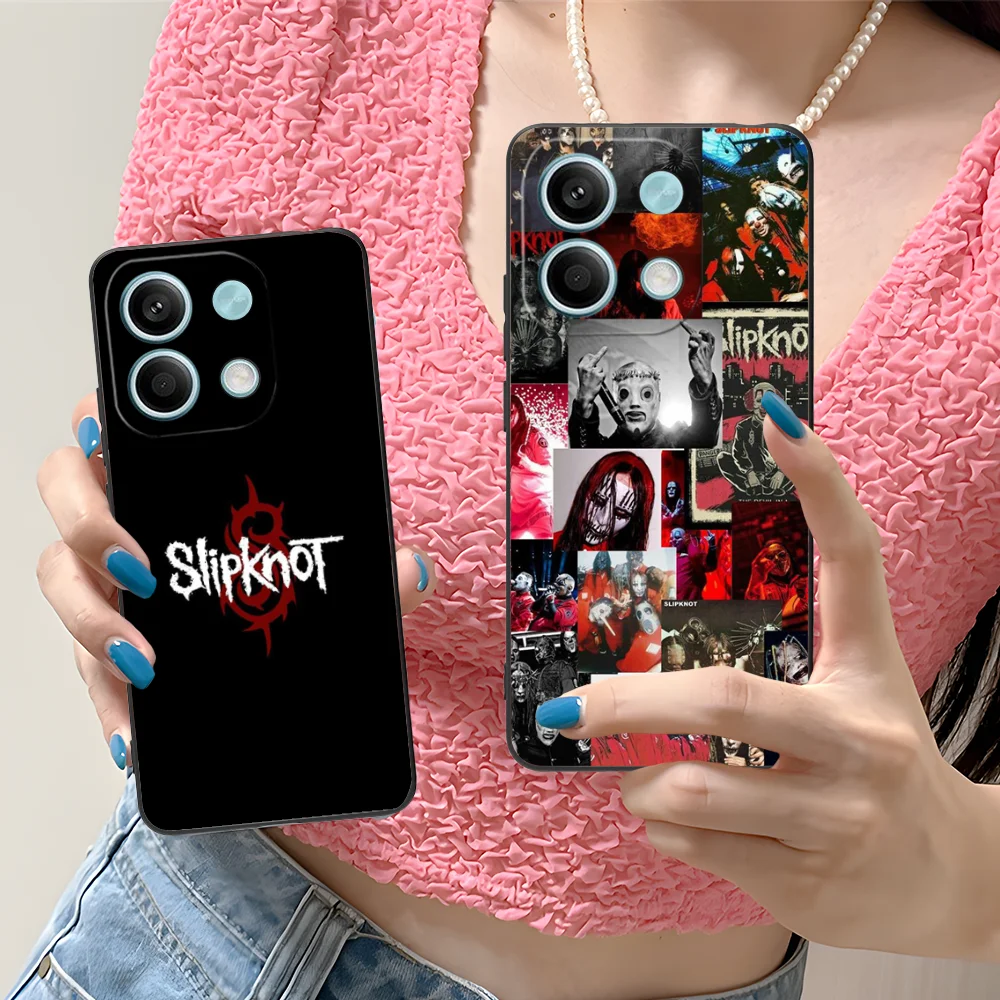 Painting S-Slipknot Phone Case for Xiaomi Redmi Note 13 12 11 10 9 8 7 6 S A Pro Lite Plus 5G Black Cellphones Smartphone Cover