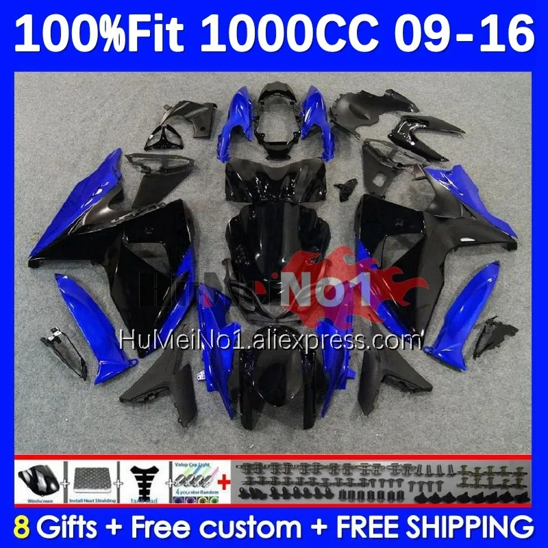 

Корпус инжектора для SUZUKI GSXR-1000 GSX-R1000 синий черный GSXR 1000 K9 23No.56 GSXR1000 2009 2010 2011 2012 13 14 15 16 обтекатель