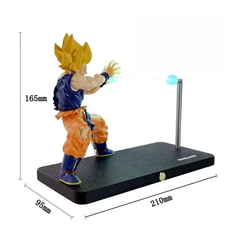 Фото Новый Dragon Ball Son Goku Kame Hame Ha Ночник Аниме Фигурка Сенсорный Магнитный Ночник Креативное Украшение Стола Модель Игрушки №5