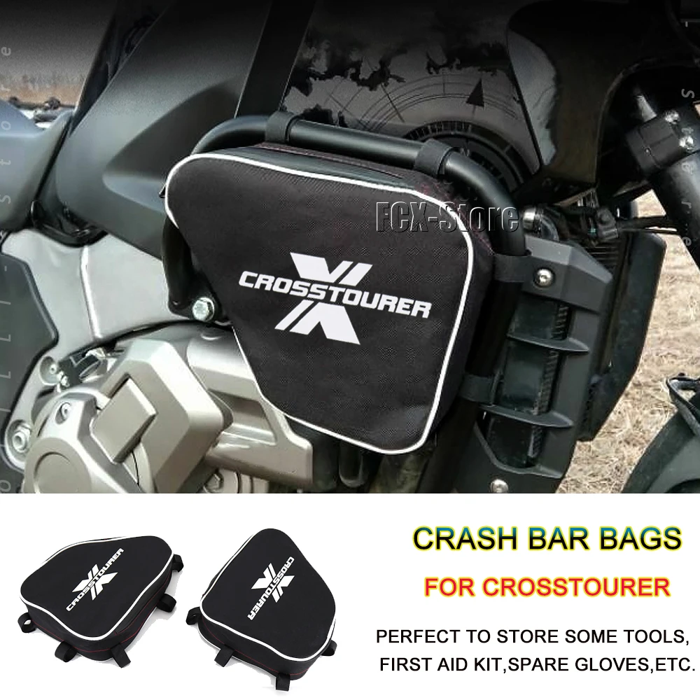 

NEW Motorcycle Tool Placement Travel Frame Crash Bar Bags 2020-2012 2013 2014 2015 16 For Honda VFR1200X VFR 1200 X Crosstourer