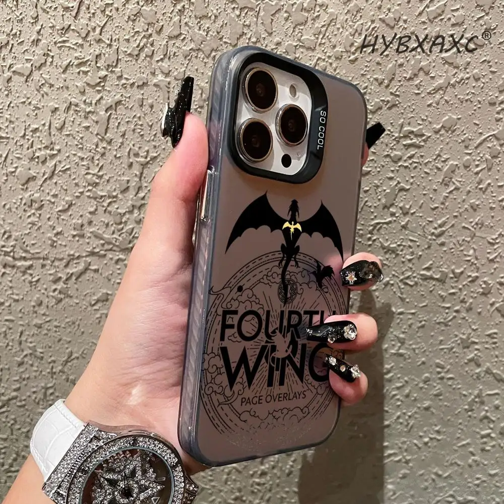 Фото Модный чехол F-Fourth Wing для iPhone 16 15 14 13 Plus Pro Max, сатиновый, с глянцевой цветной поверхностью №4