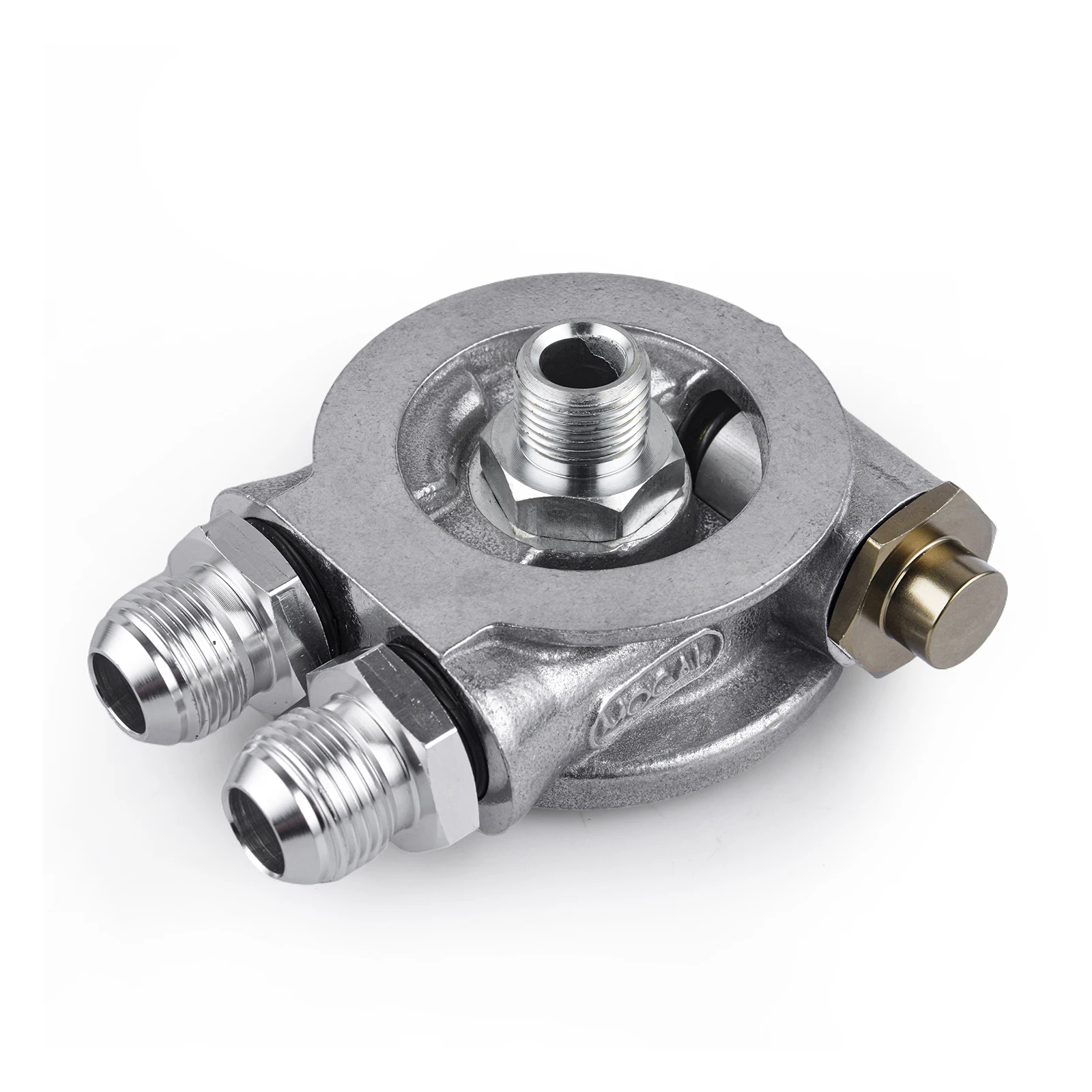 

Универсальная сэндвич-пластина фильтра масляного радиатора + адаптер термостата 3/4 "16 UNF с AN8/AN10 с сэндвич-адаптером масляного фильтра, алюминий