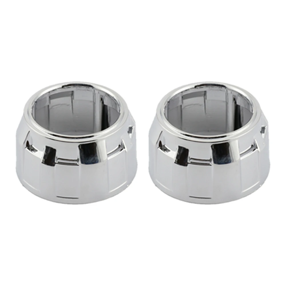 

2,5 дюймовая Биксеноновая HID-линза для проектора, черная серебряная кожуха, маска для автомобиля, мотоцикла, комплект для модификации фар, крышка корпуса