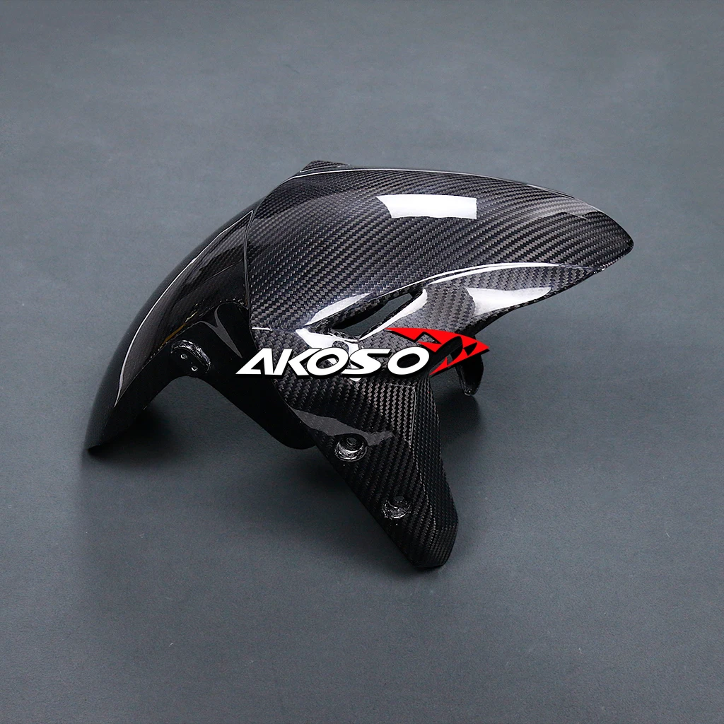 _ 100% 3K полный углеродное волокно мотоциклетный передний брызговик комплект