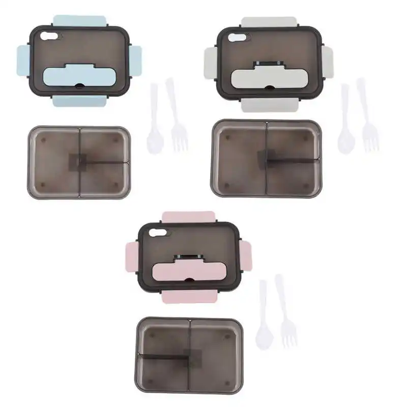 

Ланч-бокс Bento большой емкости с ложкой и вилкой для студентов, для работников школы и офиса